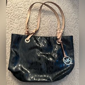 Michael Kors MK Logo Patent Leather Bag